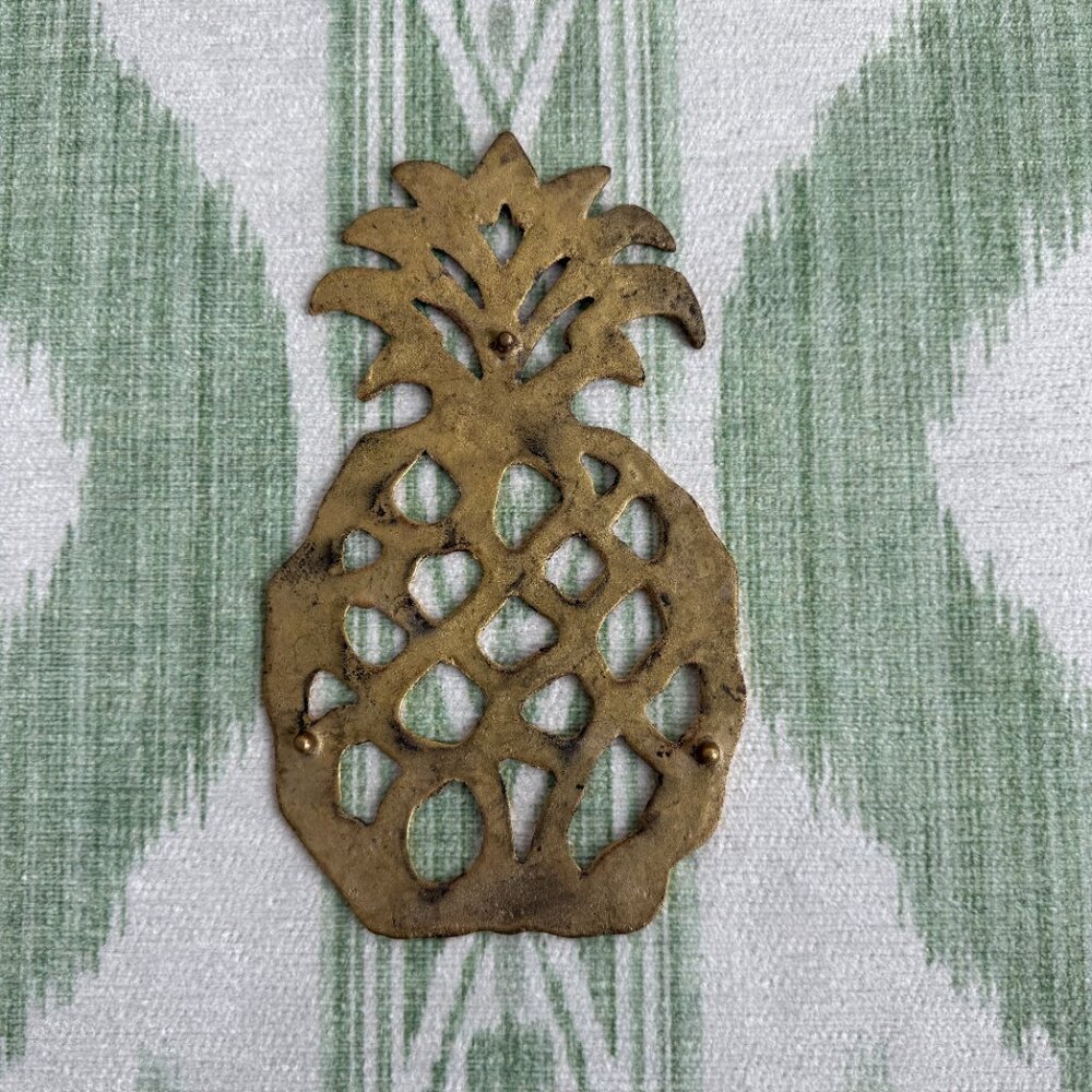 Vintage Pineapple Brass Trivet - Picture 3 of 3